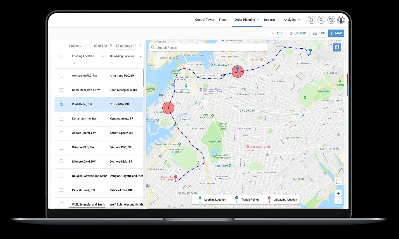 Easily Plan Shipment Schedules and Routes
