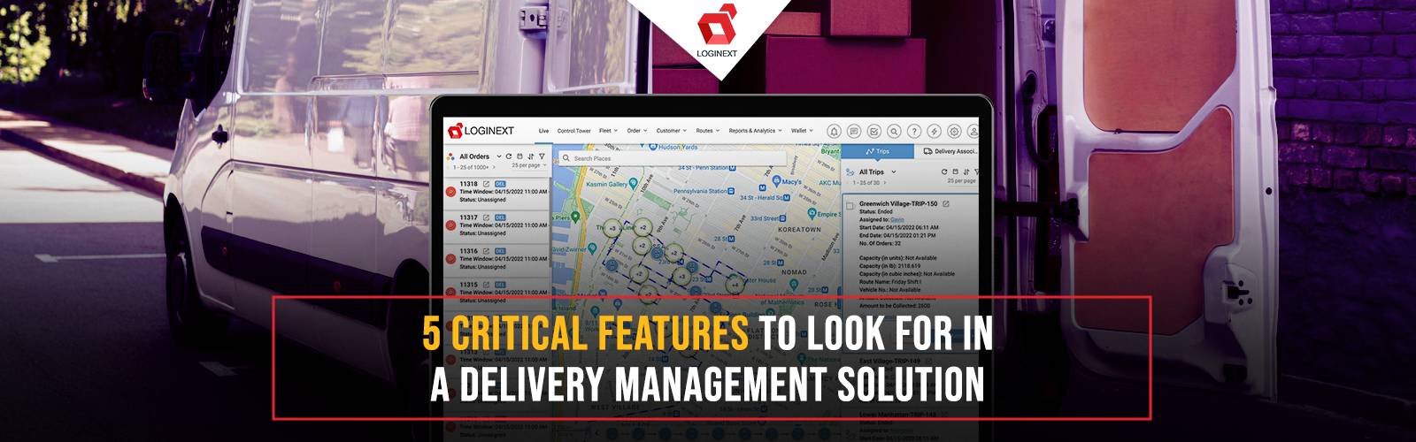 5 critical features in a delivery management solution