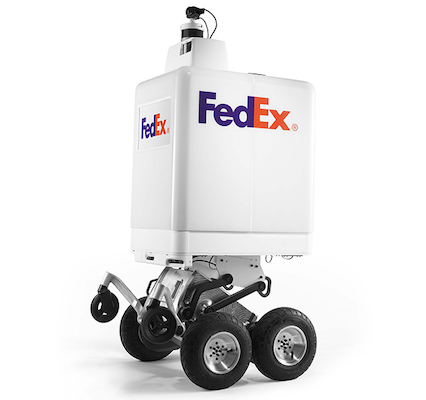FedEx Bot Delivering Parcels