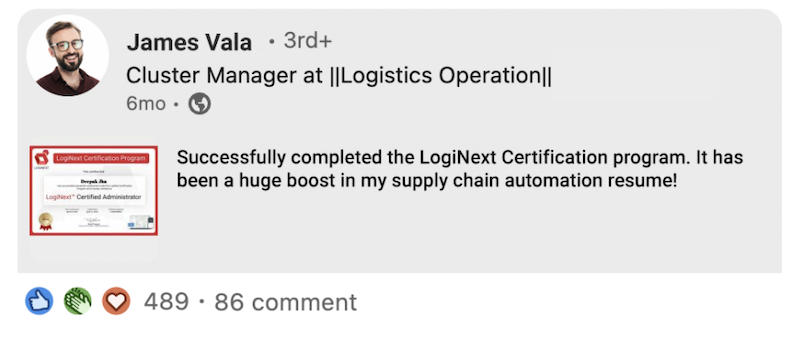 Testimonial for Certification