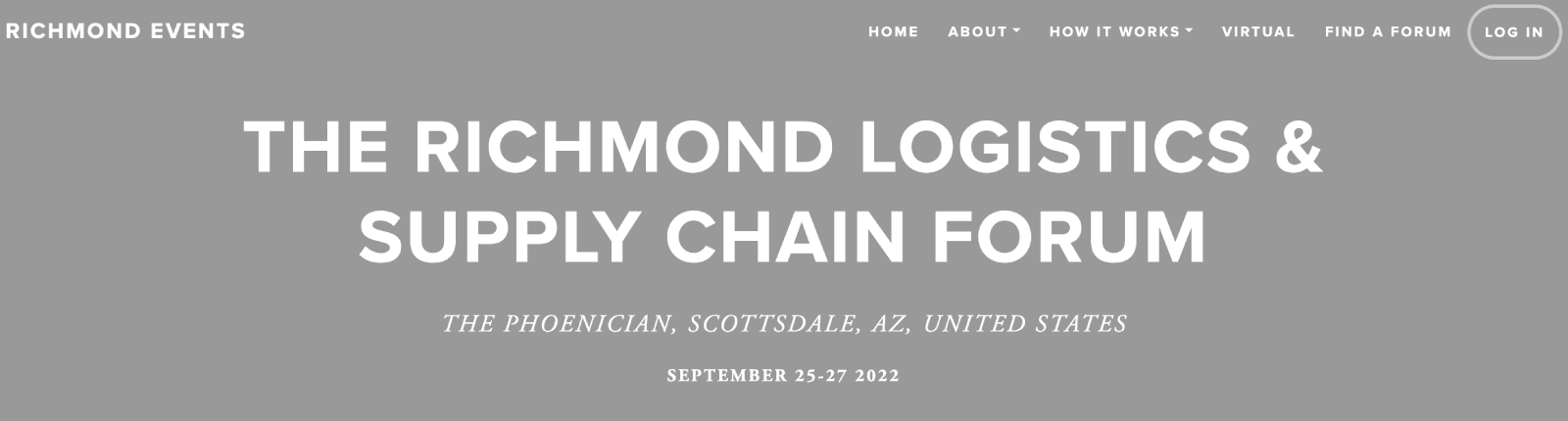 The Logistics & Supply Chain Forum
