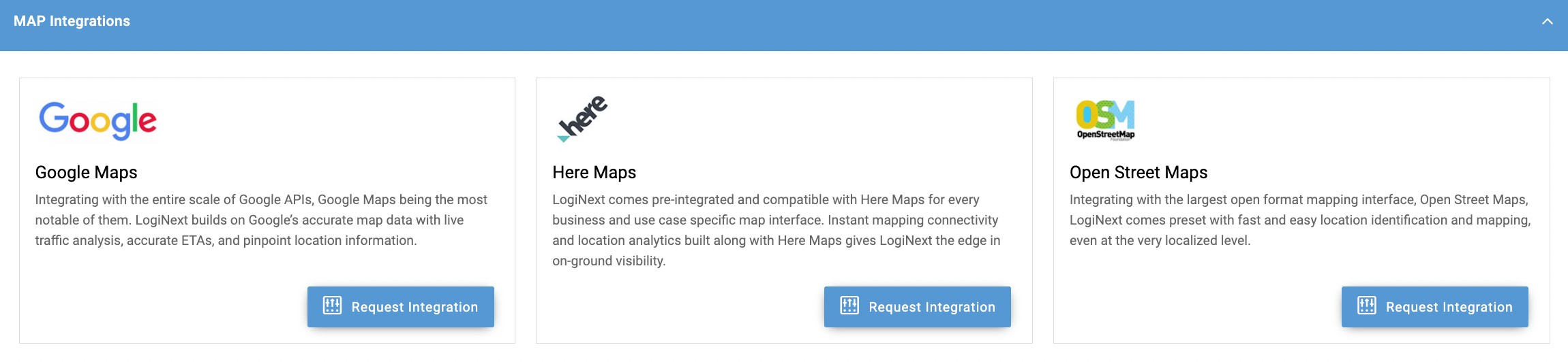 Map Integration Marketplace
