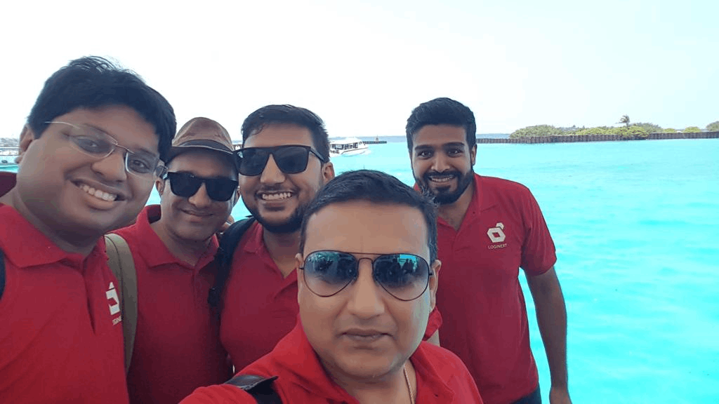 Shobhit in Maldives with LogiNext