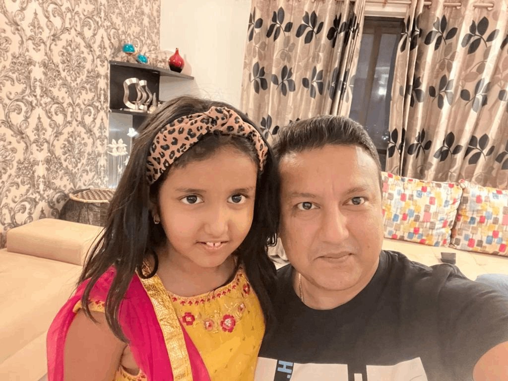 Shobhit with his kid