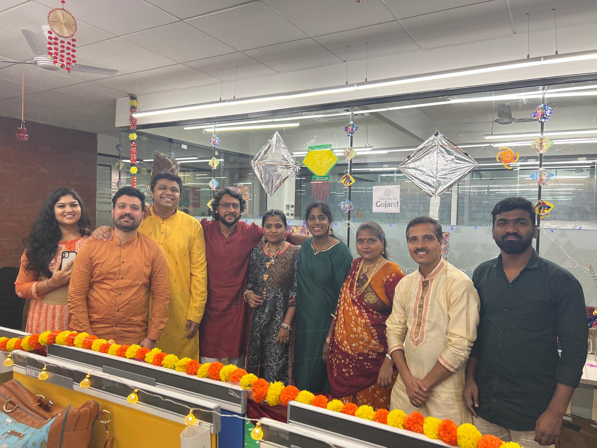 Ragitha with Finance, Admin and IT team LogiNext