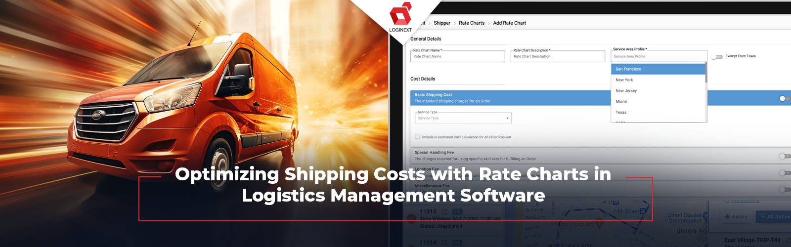 Rate Charts in Logistics Management Software