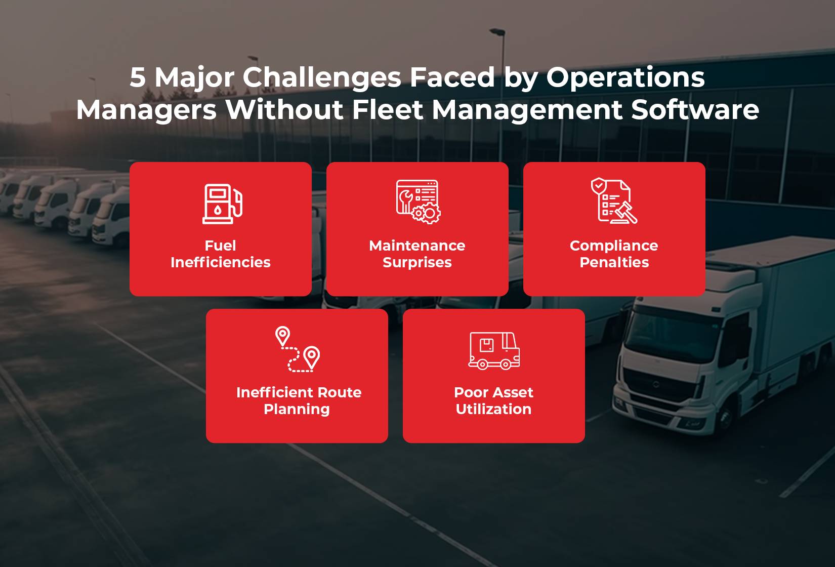 5 Major Challenges Faced by Operations Managers Without Fleet Management Software