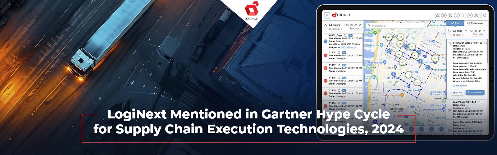 LogiNext Mentioned in Gartner Hype Cycle in Supply Chain Executive Technologies 2024