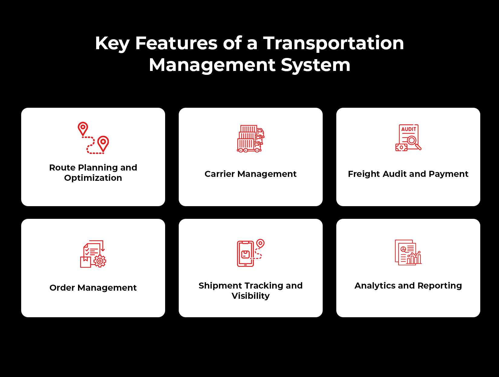 Key Features of a Transportation Management System