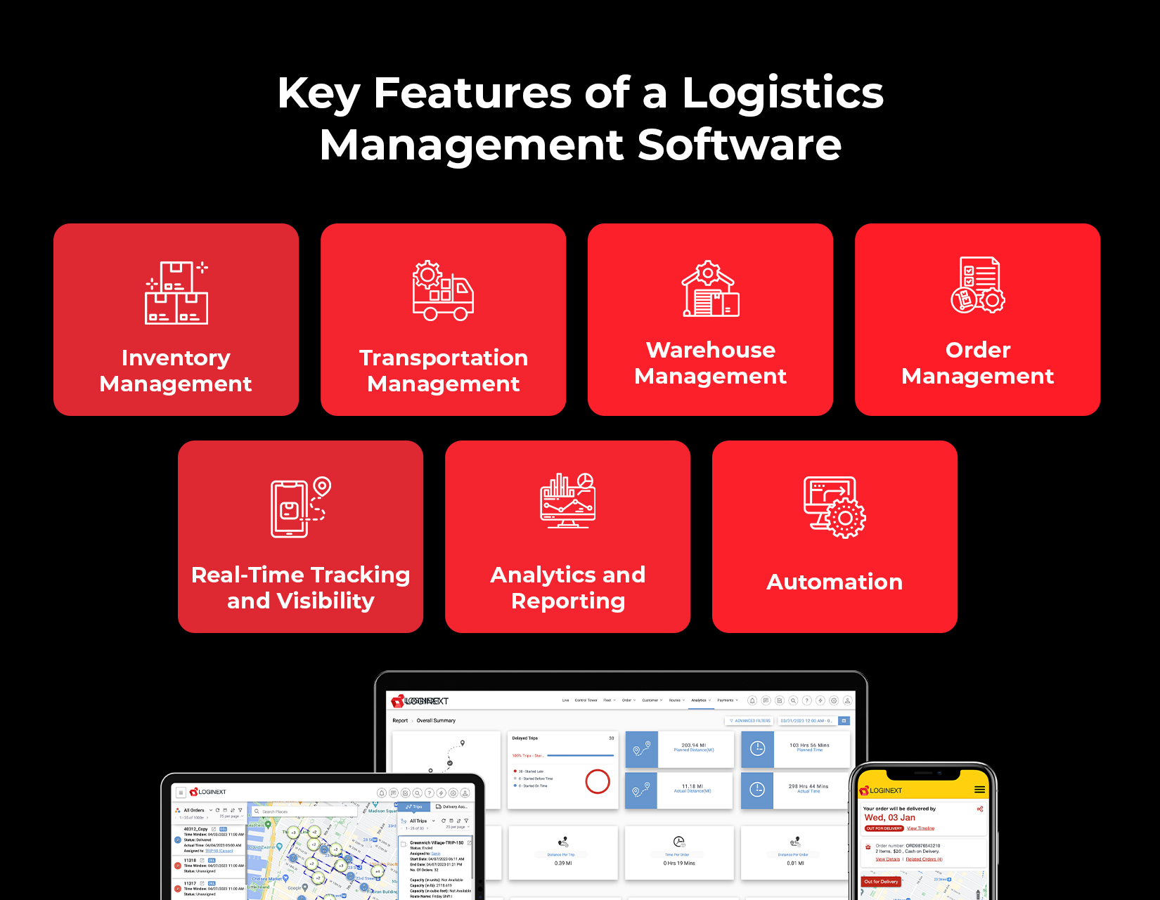 Key Features Logistics Management System