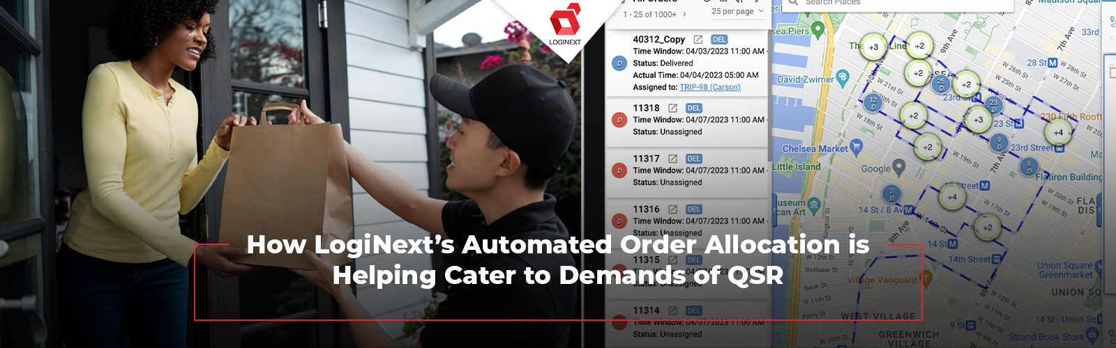 LogiNext’s Automated Order Allocation streamlines QSR operations.