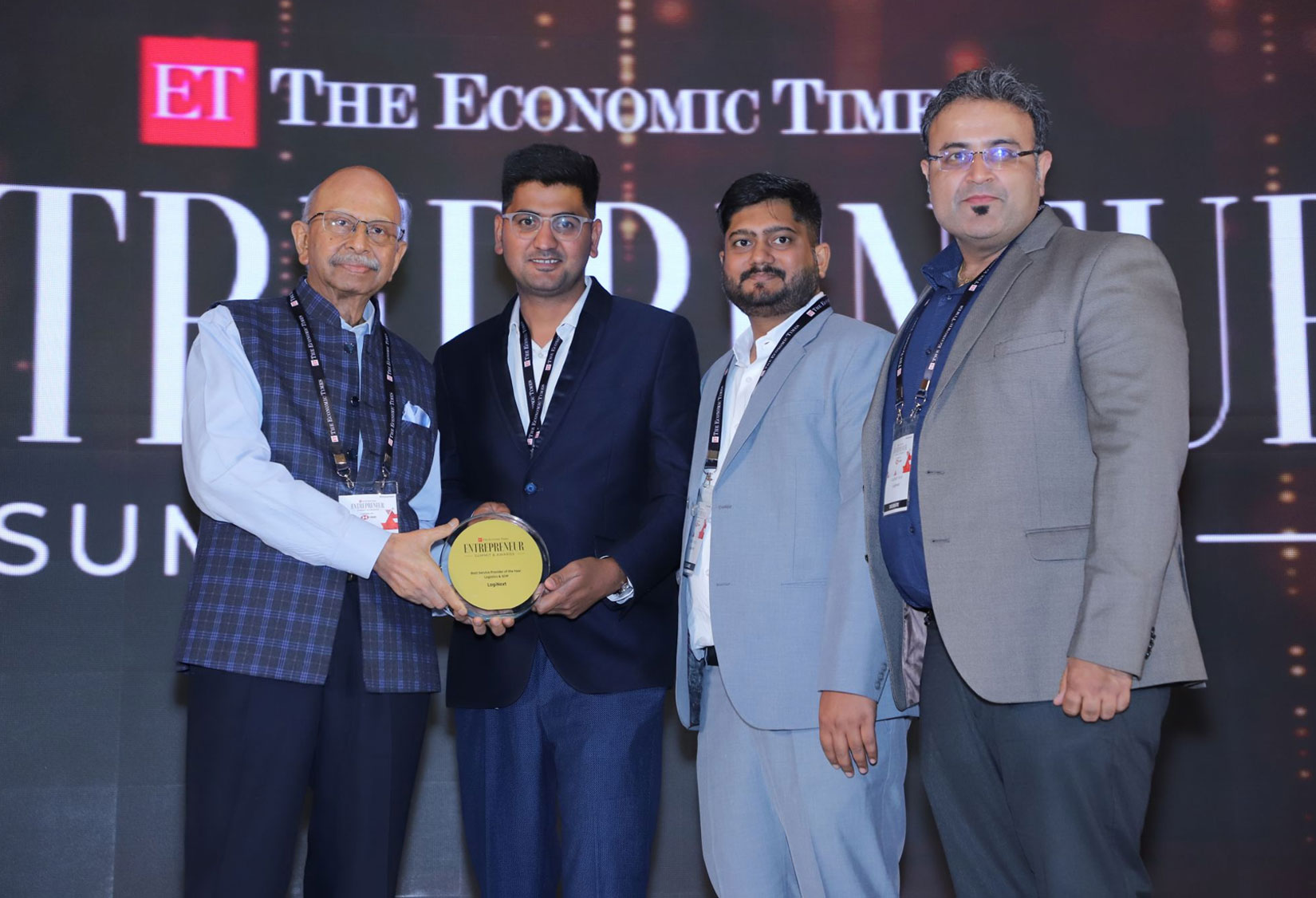 Winning ET BrandEquity Best Service Provider of the Year Award for Logistics & SCM