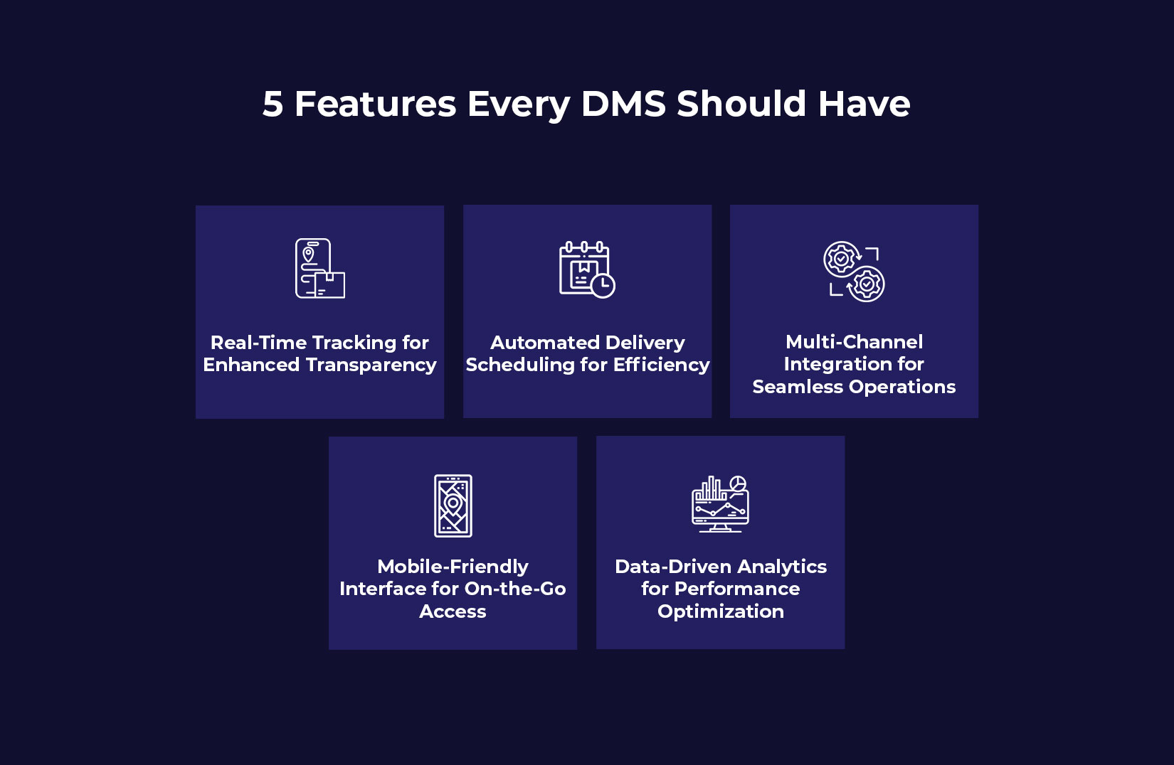 5 Features Every Delivery Management System Should Have