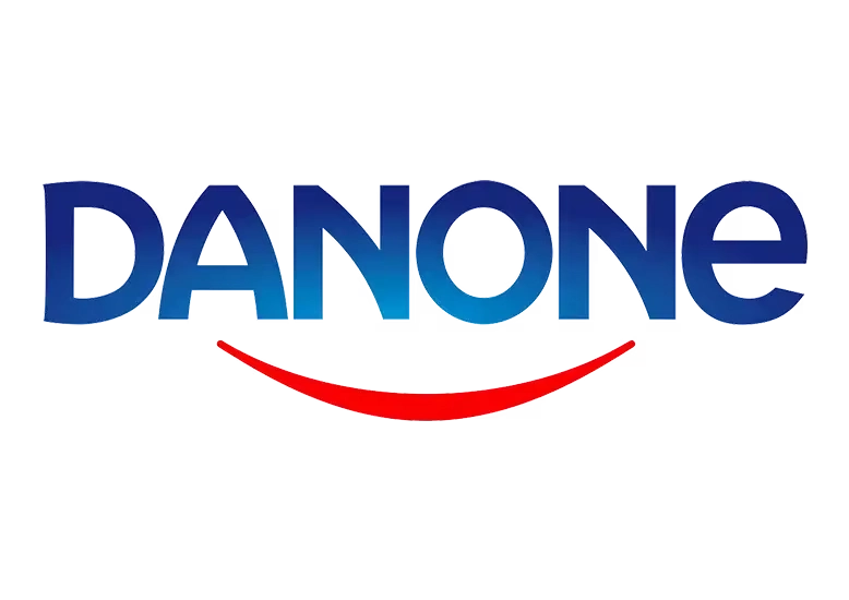 Danone logo, LogiNext trusted client